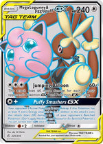 Mega Lopunny & Jigglypuff GX (Full Art) 225/236 - SM  Cosmic Eclipse Holofoil - Poke-Collect