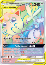 Mega Lopunny & Jigglypuff GX (Secret) 261/236 - SM  Cosmic Eclipse Holofoil - Poke-Collect