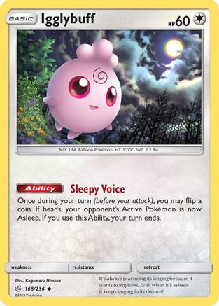 Igglybuff 168/236 - SM  Cosmic Eclipse - Poke-Collect