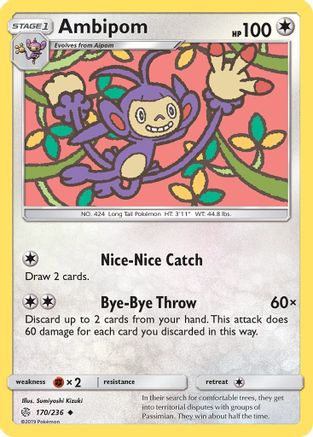 Ambipom 170/236 - SM  Cosmic Eclipse - Poke-Collect