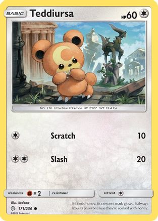 Teddiursa 171/236 - Cosmic Eclipse - Poke-Collect