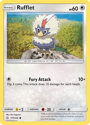 Rufflet 177/236 - SM  Cosmic Eclipse - Poke-Collect