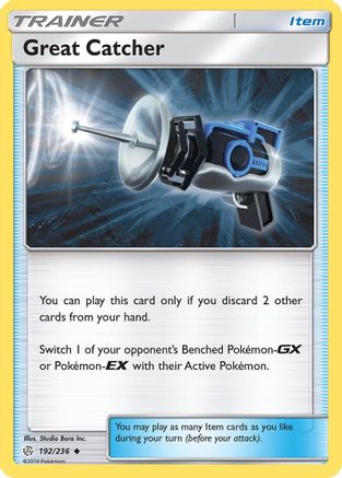 Great Catcher 192/236 - SM  Cosmic Eclipse Reverse Holofoil - Poke-Collect