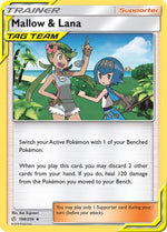 Mallow & Lana 198/236 - SM  Cosmic Eclipse Reverse Holofoil - Poke-Collect