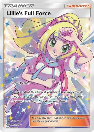 Lillie's Full Force (Full Art) 230/236 - SM  Cosmic Eclipse Holofoil - Poke-Collect