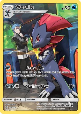 Weavile 238/236 - Cosmic Eclipse Holofoil - Poke-Collect