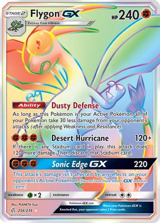 Flygon GX (Secret) 256/236 - SM  Cosmic Eclipse Holofoil - Poke-Collect