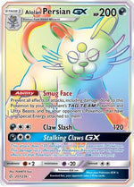 Alolan Persian GX (Secret) 257/236 - SM  Cosmic Eclipse Holofoil - Poke-Collect