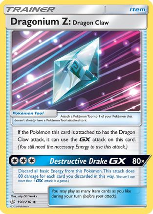 Dragonium Z: Dragon Claw 190/236 - SM  Cosmic Eclipse - Poke-Collect