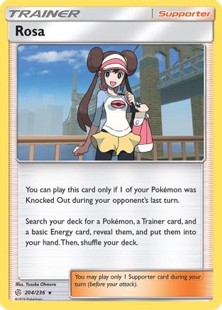 Rosa 204/236 - SM  Cosmic Eclipse Holofoil - Poke-Collect