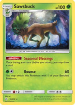 Sawsbuck 16/236 - SM  Cosmic Eclipse Reverse Holofoil - Poke-Collect