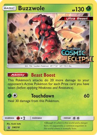 Buzzwole - SM218 (Prerelease) SM218/248 - SM Promos Holofoil - Poke-Collect