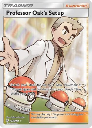 Professor Oak's Setup (Full Art) 233/236 - SM  Cosmic Eclipse Holofoil - Poke-Collect