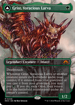 Grist, Voracious Larva (Borderless) (MH3-446) - Modern Horizons 3 (Borderless) Foil - Poke-Collect