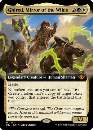 Ghired, Mirror of the Wilds (OTJ-351) - Outlaws of Thunder Junction: (Extended Art) Foil - Poke-Collect