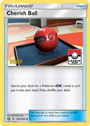 Cherish Ball - 191a/236 (League Cup) [Staff] 191a - League & Championship Cards Reverse Holofoil - Poke-Collect