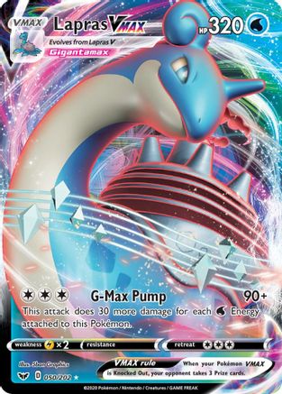 Lapras VMAX 50/202 - SWSH01 Sword & Shield Base Set Holofoil - Poke-Collect