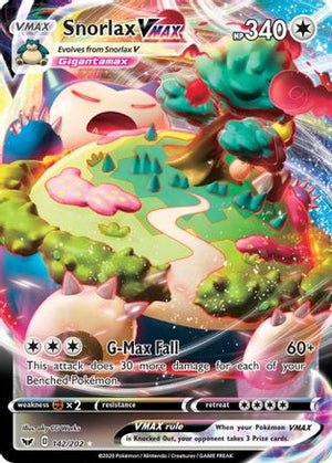 Snorlax VMAX 142/202 - Sword & Shield Holofoil - Poke-Collect