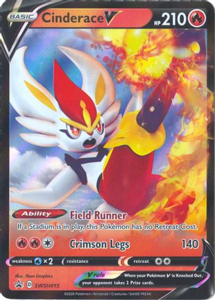Cinderace V - SWSH015 SWSH015/307 - SWSH Sword & Shield Promo Cards Holofoil - Poke-Collect