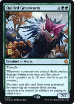 Quilled Greatwurm (PRE-111) - Foundations Promos Foil - Poke-Collect