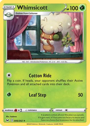 Whimsicott 6/202 - Sword & Shield - Poke-Collect