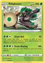 Rillaboom (015) 15/202 - SWSH01 Sword & Shield Base Set Reverse Holofoil - Poke-Collect