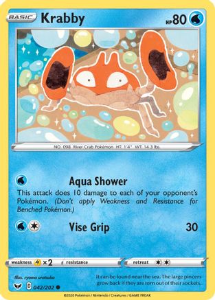 Krabby (042) 42/202 - SWSH01 Sword & Shield Base Set - Poke-Collect