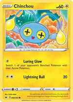 Chinchou (068) 68/202 - SWSH01 Sword & Shield Base Set Reverse Holofoil - Poke-Collect