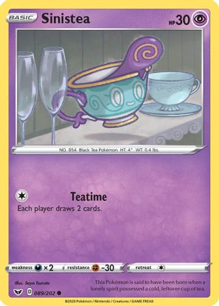 Sinistea 89/202 - SWSH01 Sword & Shield Base Set - Poke-Collect