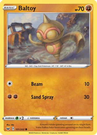 Baltoy (101) 101/202 - SWSH01 Sword & Shield Base Set - Poke-Collect