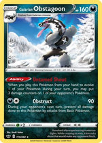 Galarian Obstagoon 119/202 - SWSH01 Sword & Shield Base Set Reverse Holofoil - Poke-Collect