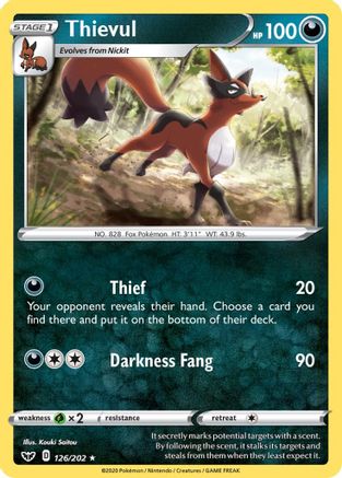 Thievul 126/202 - Sword & Shield - Poke-Collect