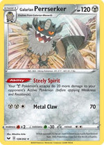 Galarian Perrserker 128/202 - SWSH01 Sword & Shield Base Set Holofoil - Poke-Collect