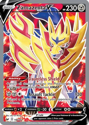 Zamazenta V 196/202 - Sword & Shield Holofoil - Poke-Collect
