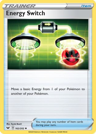 Energy Switch 162/202 - SWSH01 Sword & Shield Base Set Reverse Holofoil - Poke-Collect