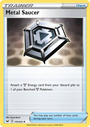 Metal Saucer 170/202 - SWSH01 Sword & Shield Base Set Reverse Holofoil - Poke-Collect