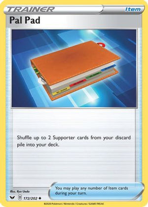 Pal Pad 172/202 - SWSH01 Sword & Shield Base Set - Poke-Collect
