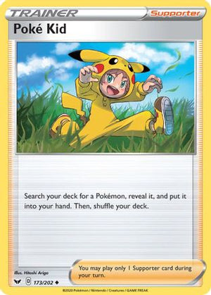 Poke Kid 173/202 - SWSH01 Sword & Shield Base Set Reverse Holofoil - Poke-Collect