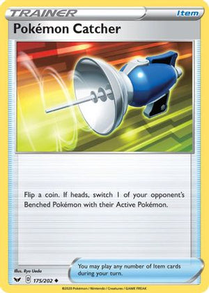 Pokemon Catcher 175/202 - SWSH01 Sword & Shield Base Set - Poke-Collect