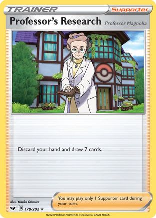 Professor's Research 178/202 - SWSH01 Sword & Shield Base Set Holofoil - Poke-Collect