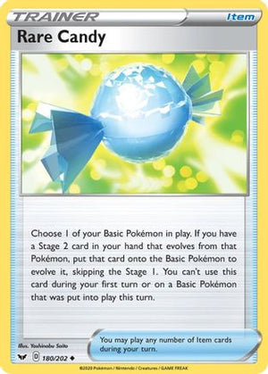 Rare Candy 180/202 - SWSH01 Sword & Shield Base Set - Poke-Collect