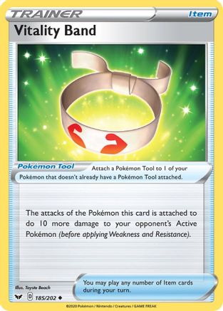 Vitality Band 185/202 - Sword & Shield Reverse Holofoil - Poke-Collect