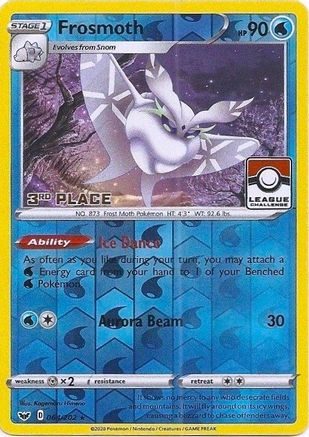 Frosmoth - 064/202 (League Challenge) [3rd Place] 64 - League & Championship Cards Reverse Holofoil - Poke-Collect