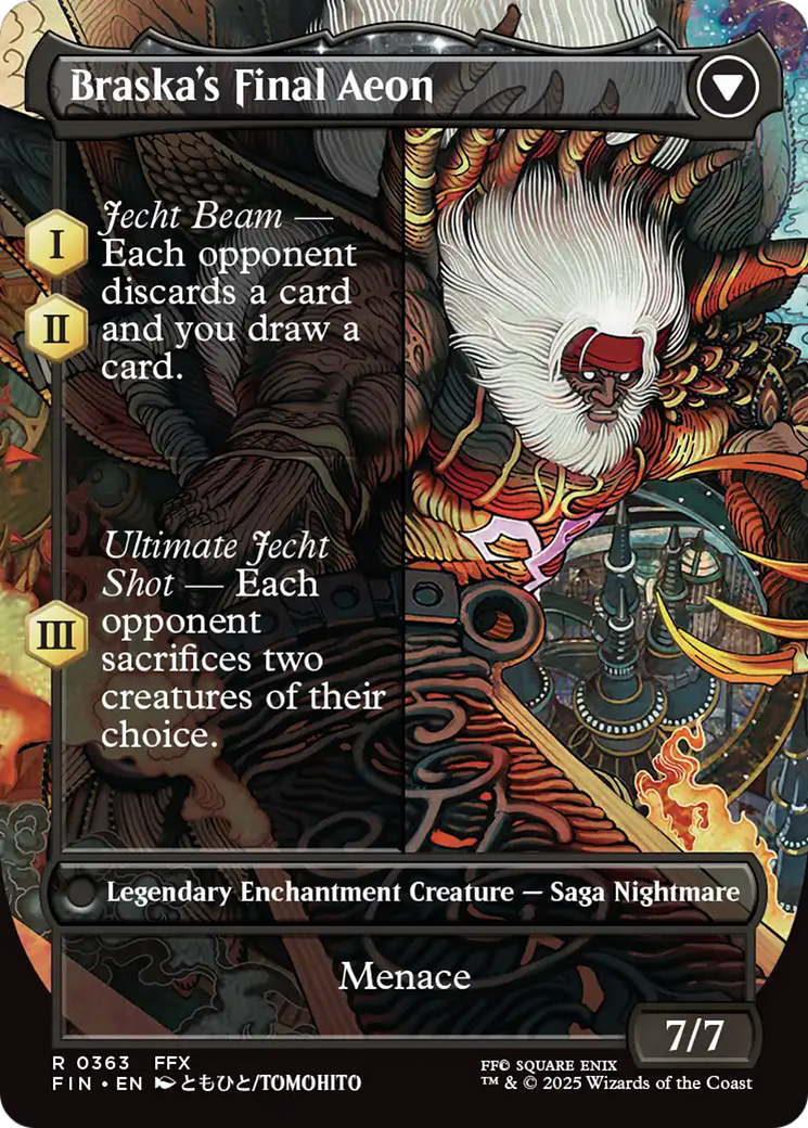 Jecht, Reluctant Guardian // Braska's Final Aeon (FIN-363) - FINAL FANTASY: (enchantment) (Borderless) - Poke-Collect