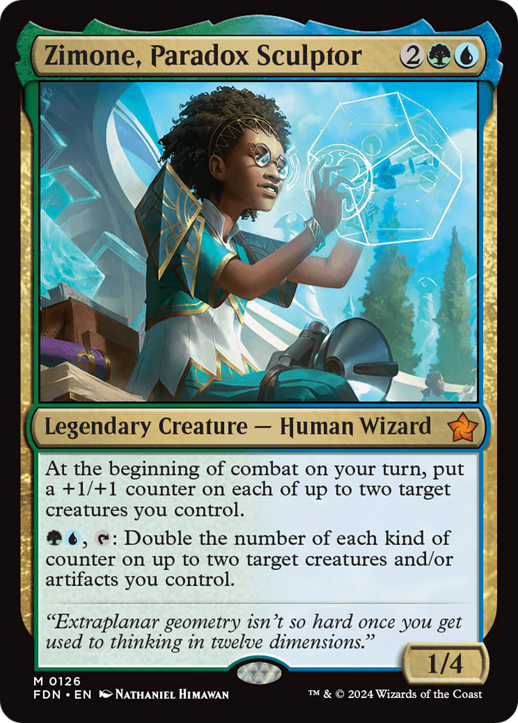 Zimone, Paradox Sculptor (FDN-126) - Foundations Foil - Poke-Collect