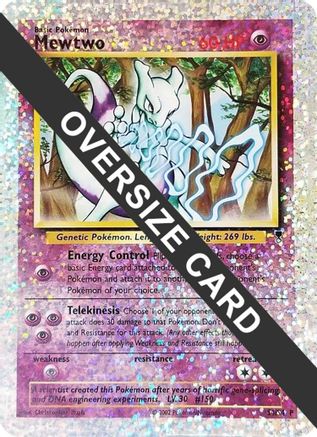 Mewtwo - S4/S4 (Box Topper) S4 - Jumbo Cards Reverse Holofoil - Poke-Collect