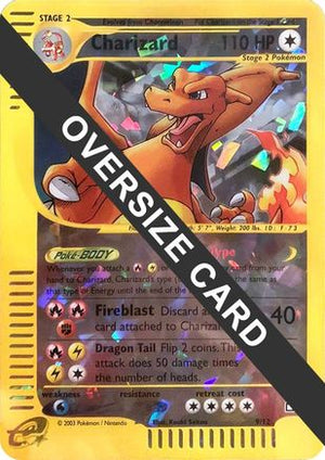 Charizard - 9/12 (Box Topper) 9 - Jumbo Cards Reverse Holofoil - Poke-Collect