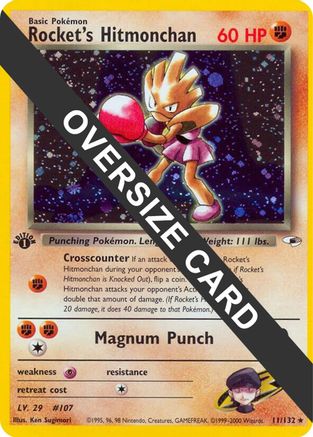 Rocket's Hitmonchan - 11/132 11 - Jumbo Cards Holofoil - Poke-Collect