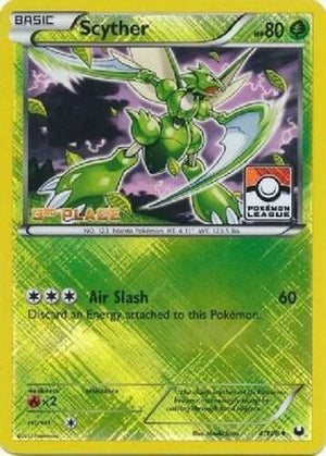 Scyther - 4/108 (Pokemon League) [3rd Place] 4 - League & Championship Cards Reverse Holofoil - Poke-Collect
