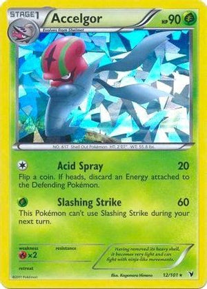 Accelgor - 12/101 (Cracked Ice Holo) 12 - Deck Exclusives Holofoil - Poke-Collect